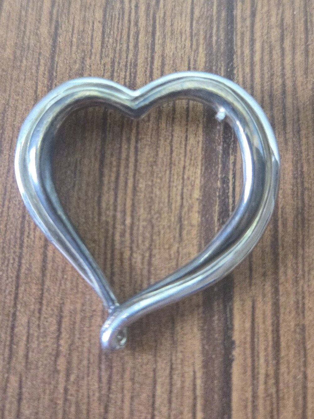 Sterling? Silver Heart Pendant "I Love German Shepherds" - 1 inch